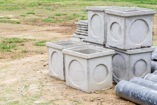 Tubo di amianto per lavori di costruzione — Foto Stock