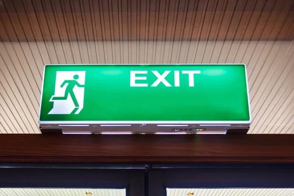 Fire exit sign — Stock Photo, Image