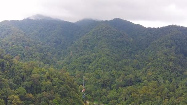 Vista a la montaña en el campo de Tailandia — Vídeos de Stock