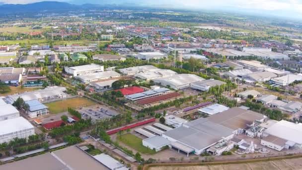 Polígono industrial norte de Tailandia — Vídeo de stock