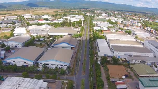 Polígono industrial norte de Tailandia — Vídeo de stock