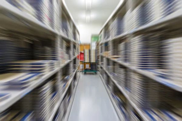 Magazijn interieur in fabriek — Stockfoto