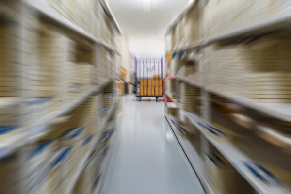 Magazijn interieur in fabriek — Stockfoto