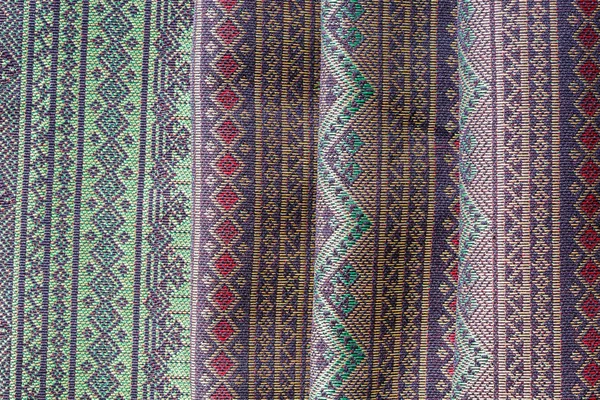 Patrón de tela de seda tailandesa —  Fotos de Stock