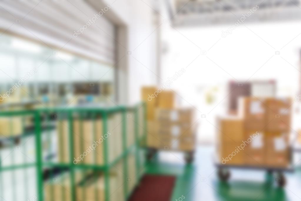 warehouse interior in factory