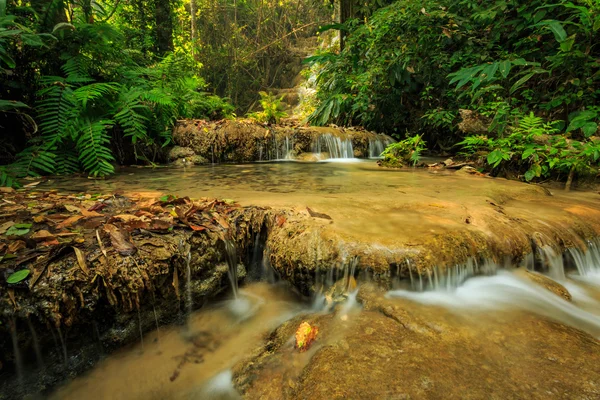 Wonderful waterfall in thailand, Pugang waterfall chiangrai — Stock Photo, Image