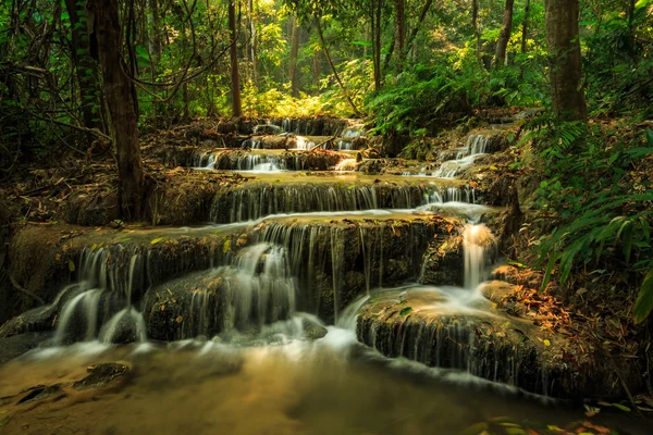 Wonderful waterfall in thailand, Pugang waterfall chiangrai — Stock Photo, Image