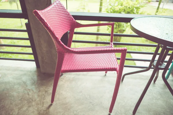 Silla Café en tono retro vintage — Foto de Stock