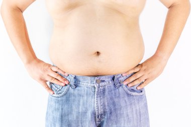 şişman adam beyaz zemin üzerine