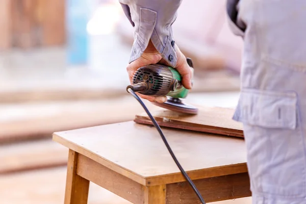Carpenter plane wood for house construction — Stock Image Carpenter plane wood for house construction Royalty Free Stock Images