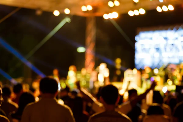 Multitud en concierto frente al escenario —  Fotos de Stock