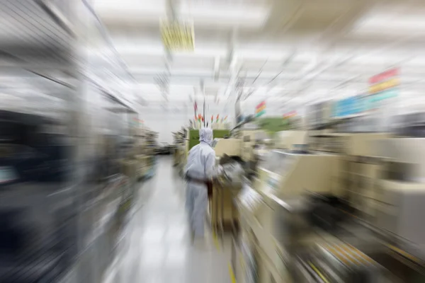 Fábrica de fabricação turva — Fotografia de Stock