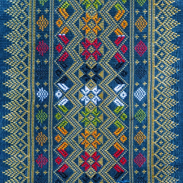 Thaise zijde stof patroon — Stockfoto