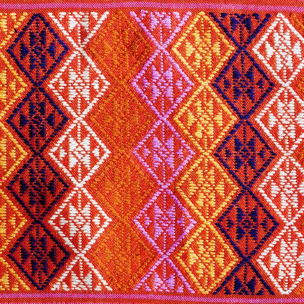 Тайський шовковий візерунок тканини — стокове фото