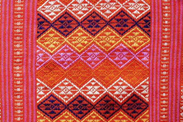 Motif de tissu de soie thaï — Photo