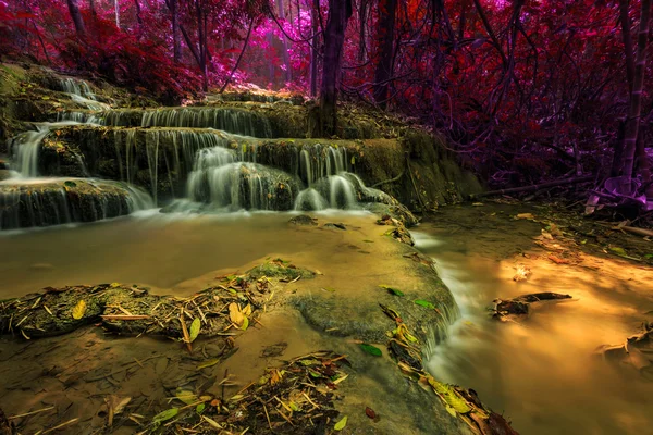 Wonderful waterfall in thailand, Pugang waterfall chiangrai — Stock Photo, Image