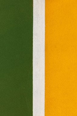 Yeni stadyum zemin üzerinde beyaz çizgi