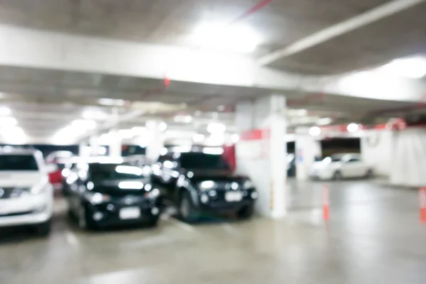 Parking dans le centre commercial flou — Photo