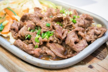 Japon sığır eti teriyaki ızgara