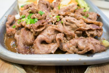 Japon sığır eti teriyaki ızgara