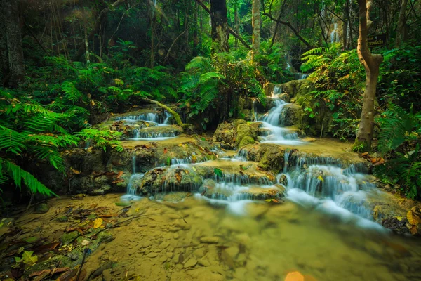 Wonderful waterfall in thailand, Pugang waterfall chiangrai — Stock Photo, Image