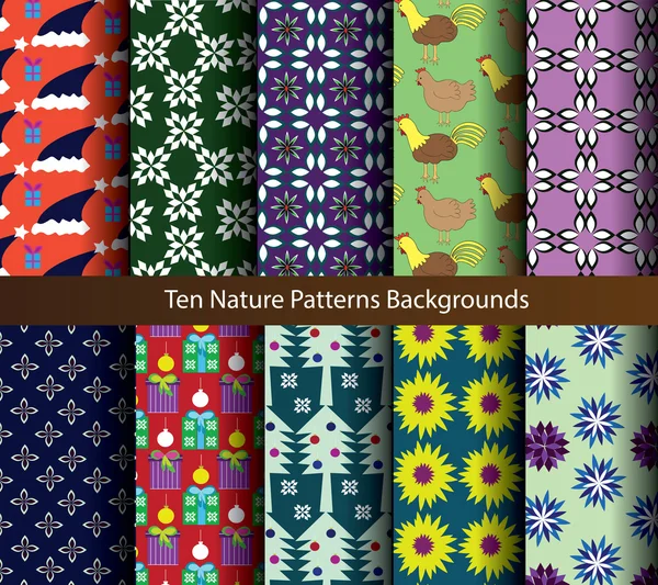 On desenleri doğal arka planlar renk