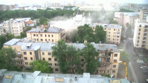 La demolizione di case a Mosca3 — Video Stock