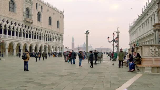 Palazzo ducale v Benátkách 4k — Stock video