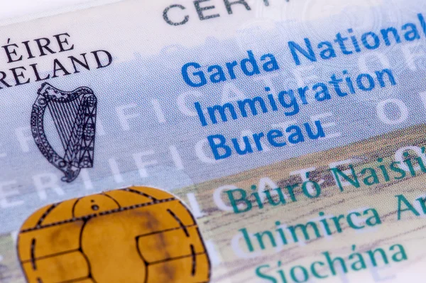 Irish Visa, GNIB Stock Photo
