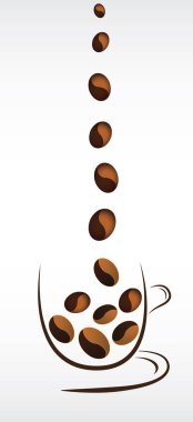 kahve simgeleri stok resimleme