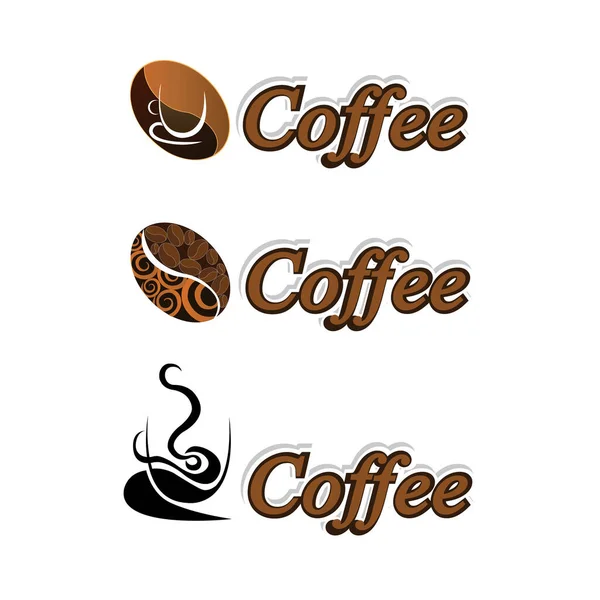 Kahve Simgeleri Stok Resimleme — Stok Vektör