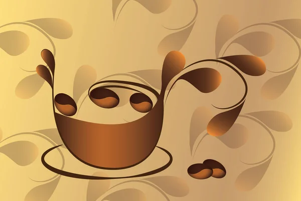 Kahve Simgeleri Stok Resimleme — Stok Vektör