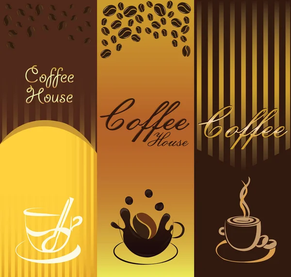 Ilustración Stock Iconos Café — Vector de stock