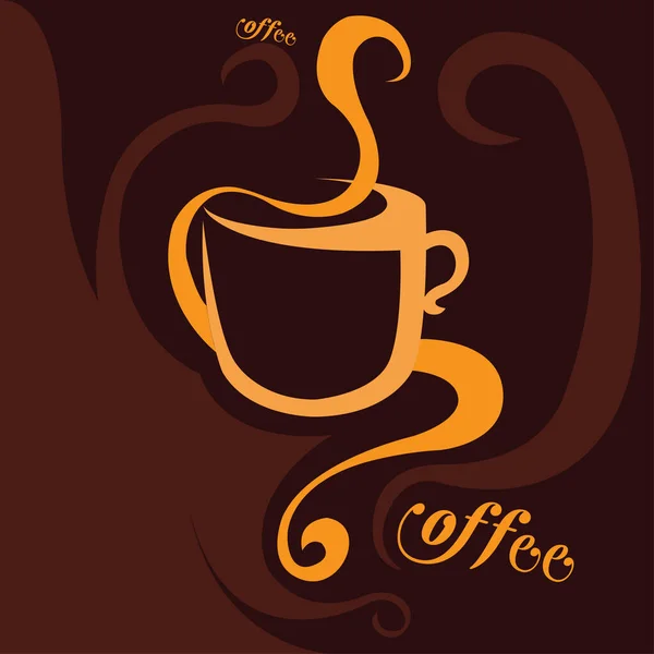 Kaffee Ikonen Aktien Illustration — Stockvektor