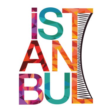 İstanbul Sembolleri hisse illüstrasyonları