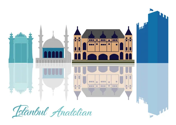 Istanbul Symboler Stock Illustration — Stock vektor