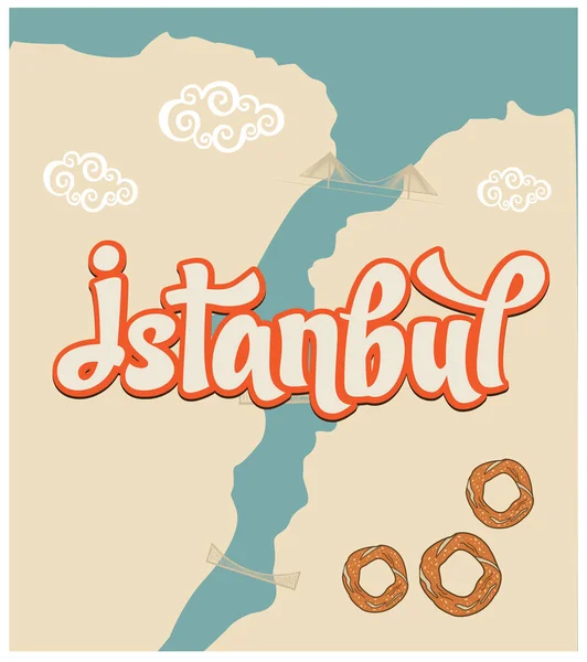 Istanbul Symboler Stock Illustration — Stock vektor
