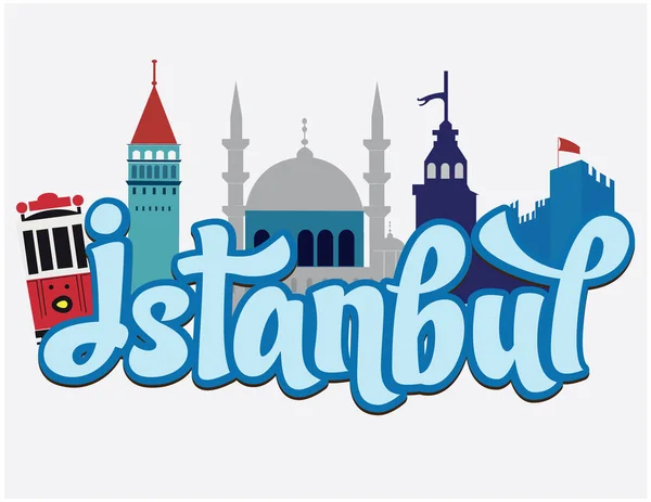 Istanbul Símbolos Ilustração Stock —  Vetores de Stock