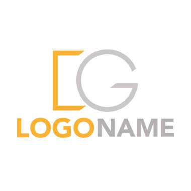 EG logo şablonu, hisse illüstrasyonu