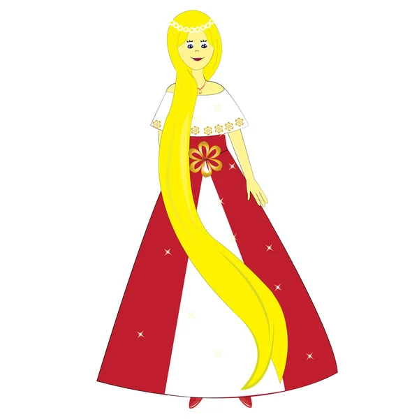 Rapunzel — Vector de stock