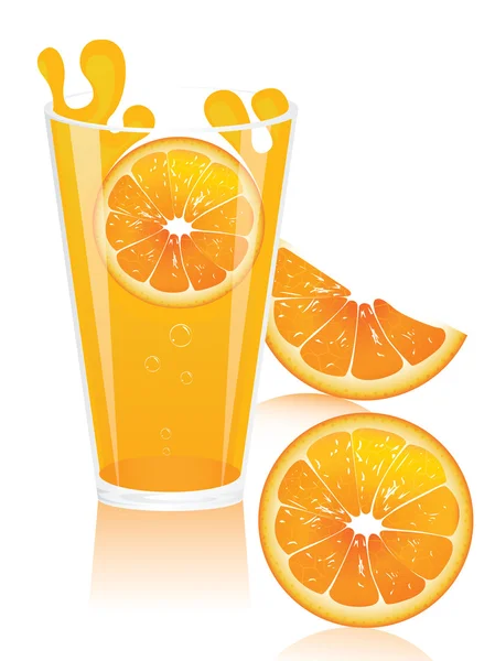 Orange juice — Stock Vector