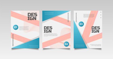 Dergi için kapak ve poster tasarımı. Kapak, kitap, sosyal medya hikayesi ve sayfa tasarımı için soyut geometrik illüstrasyon