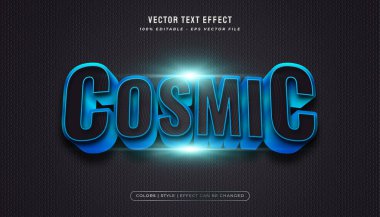 Kavisli ve kabartmalı efektli koyu siyah ve mavi metin biçimi