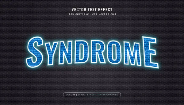 Mavi neon ışıklar duvar dokusu ve parıldayan efektli metin biçimi