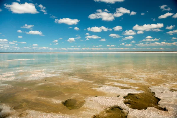 Salt lake Baskunchak — Stock Photo, Image