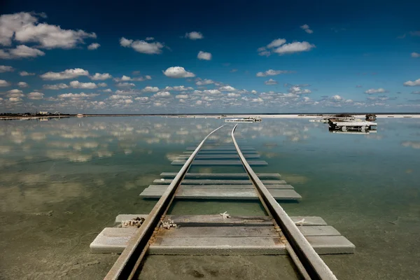 Göl Baskunchak on rails
