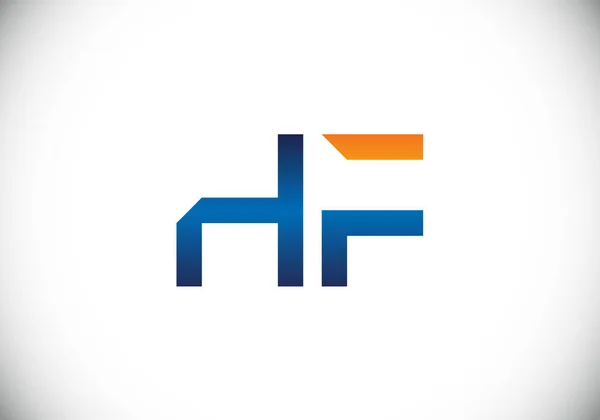 Monogram Logosu Tasarım Vektör Şablonu Harfi Logo Tasarımı — Stok Vektör