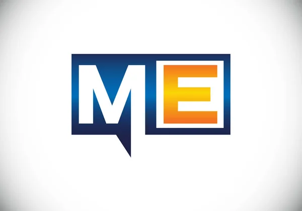 初始字母M E标志设计向量模板 Me信标设计 — 图库矢量图片