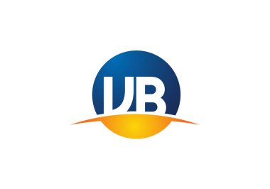 İlk Monogram Harf V B Logo Tasarım Vektör Şablonu. V B Harfi Logo Tasarımı