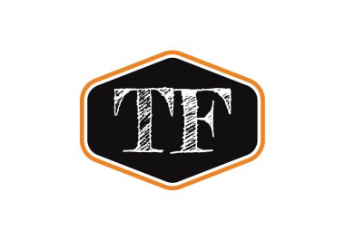 TF Mektup Logosu Tasarımı. Yaratıcı T F Harfleri simge vektörü.